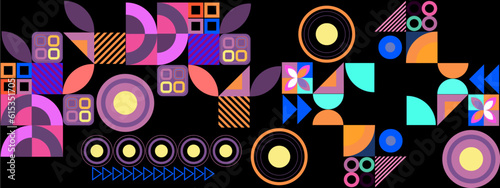 Vector flat colorful colourful design geometric pattern mobile design