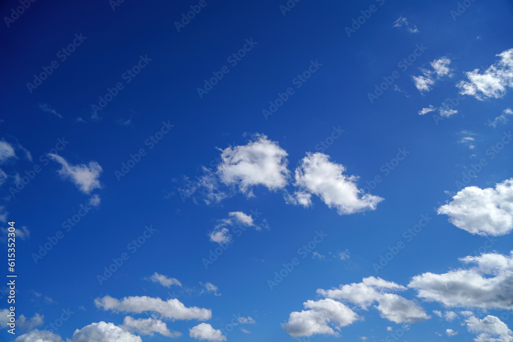 Stratus cumulus alto nimbo clouds in the blue sky is weather messengers - obrazy, fototapety, plakaty 