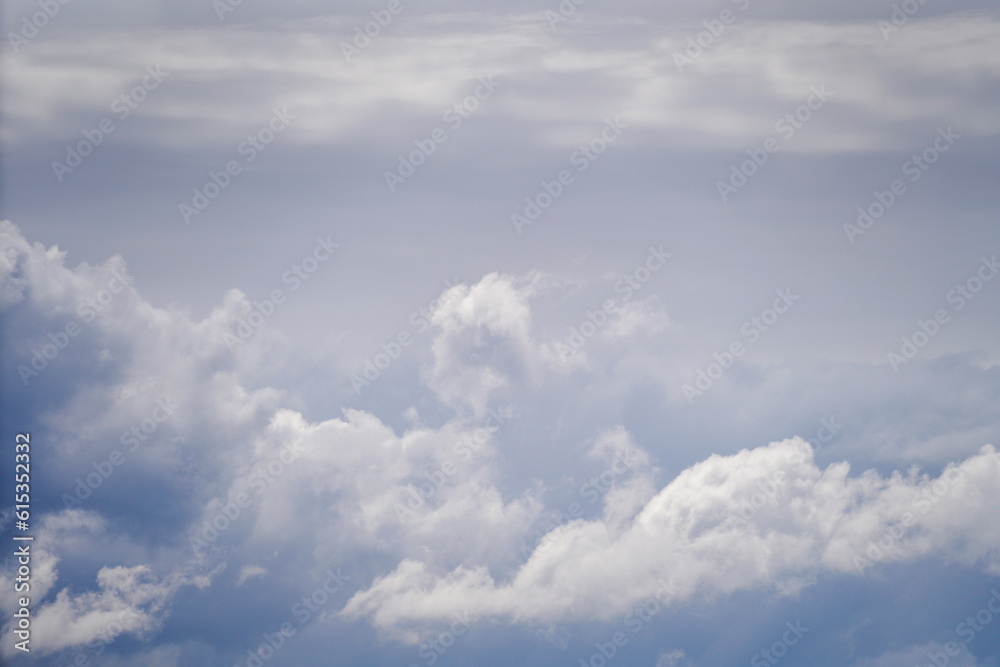 Obraz premium Stratuscumolus in blue white like the Bavarian sky and clouds