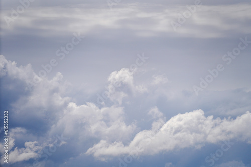 Fototapeta Naklejka Na Ścianę i Meble -  Stratuscumolus in blue white like the Bavarian sky and clouds