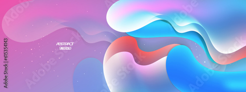 Vector abstract colorful colourful gradient background with fluid shapes