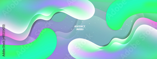 Vector abstract colorful colourful gradient background with fluid shapes
