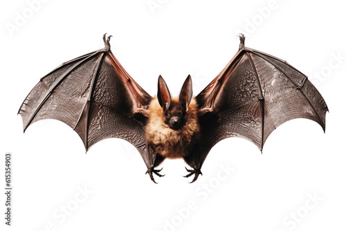 Bat Isolated on a Transparent Background. AI