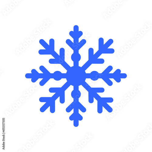 Snowflake icon vector. Winter illustration sign. Snow symbol. New Year logo.