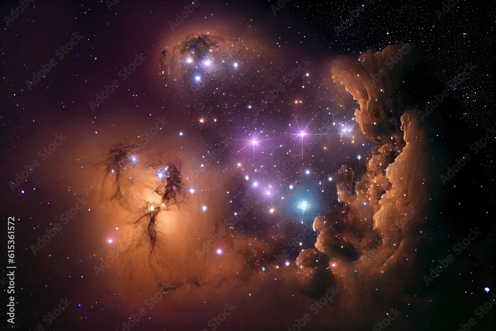 Naklejka premium Enormous clusters of stars