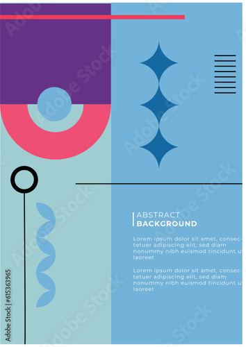 Vector abstract colorful colourful modern geometric shapes background