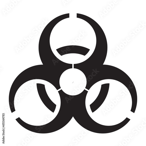 biohazard vector warning sign