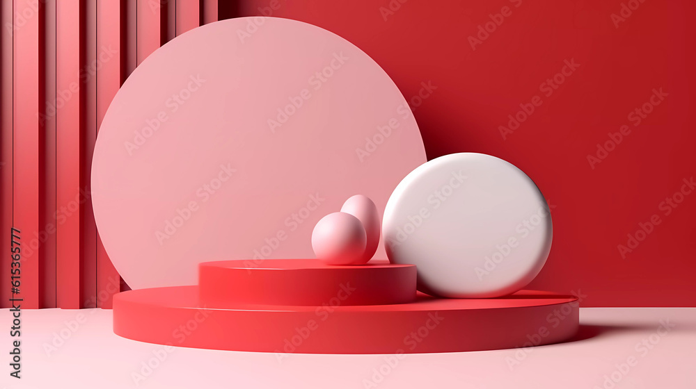 Abstract shape podium for product display. Abstract shape podium for product display.