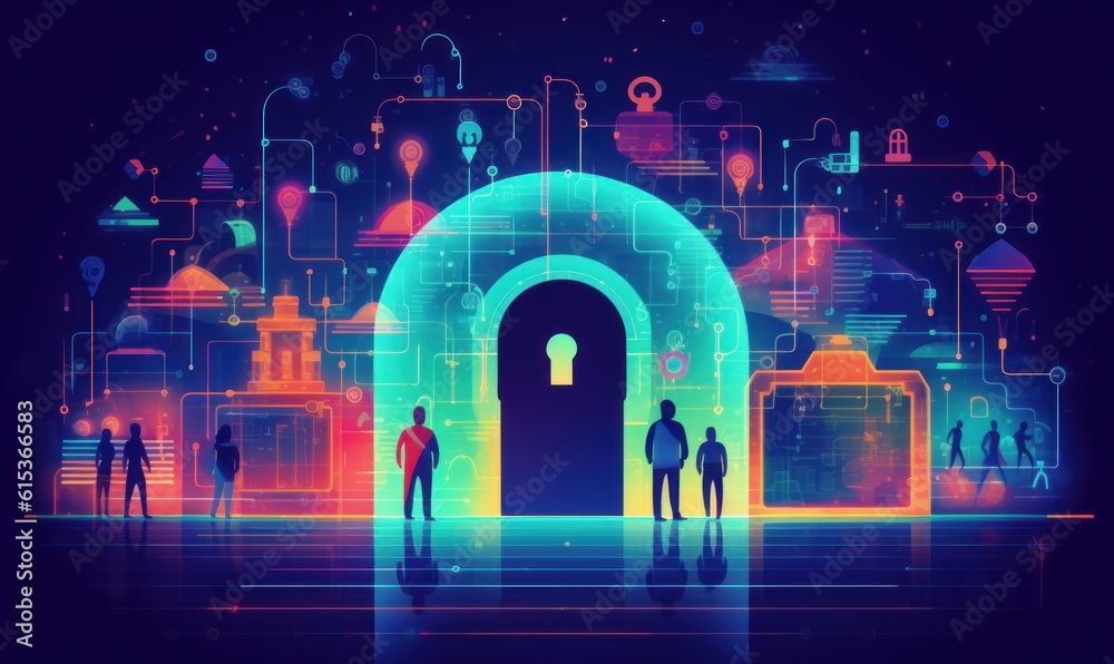 Cyber Security Networks, Data Protection, User Privacy Encryption, Personal Information Security. Generative Ai Cyber Security Networks, Data Protection, User Privacy Encryption, Personal Information Security. Generative Ai