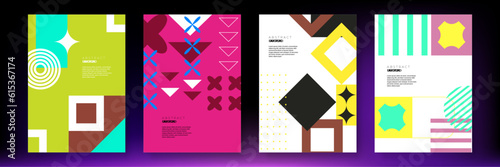 Vector colorful colourful poster background abstract template
