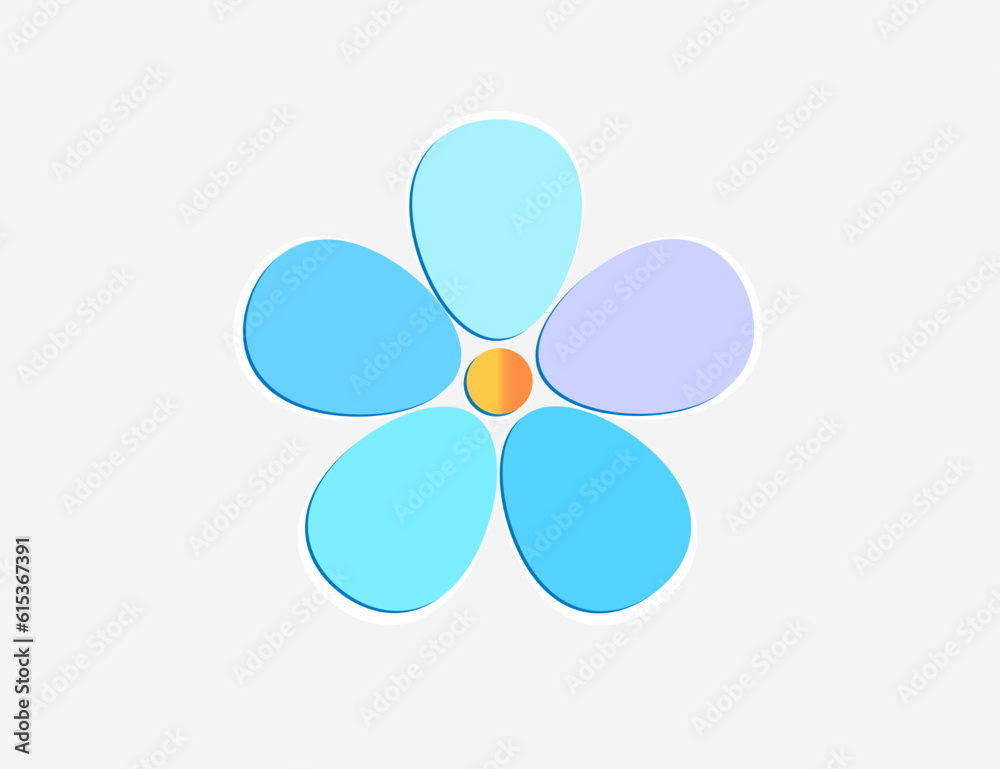 Design icon vector illustration of a flower (chamomile). Design icon vector illustration of a flower (chamomile).