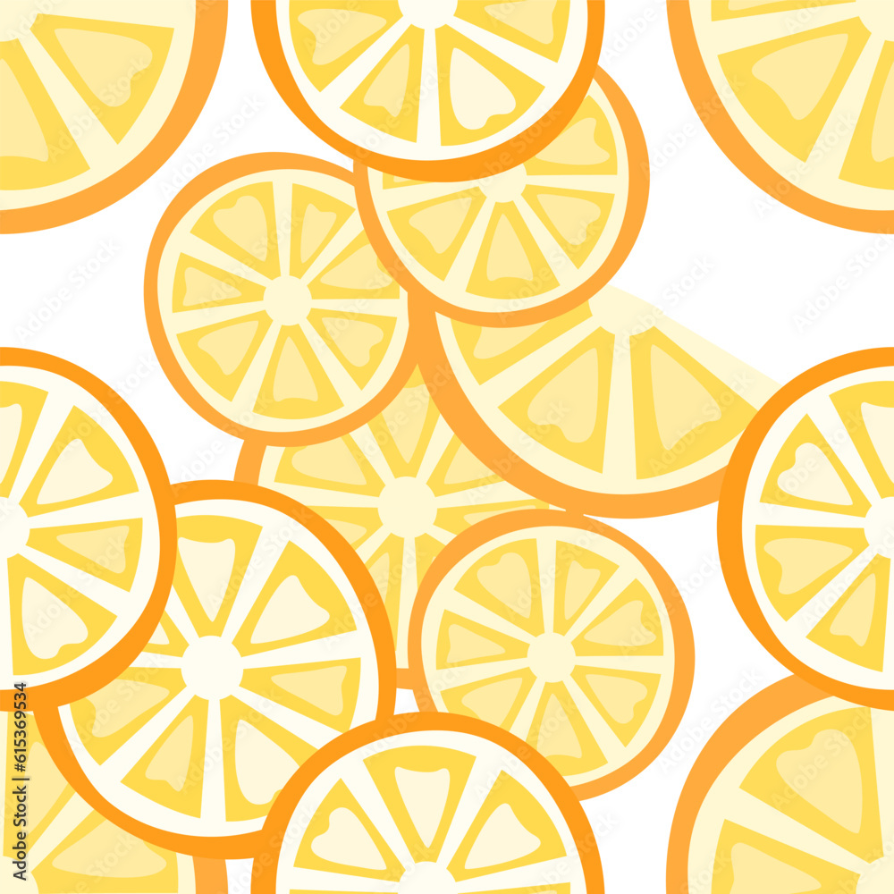 Lemon slices seamless pattern. Fresh summer background for wrapping paper. Lemon slices seamless pattern. Fresh summer background for wrapping paper.