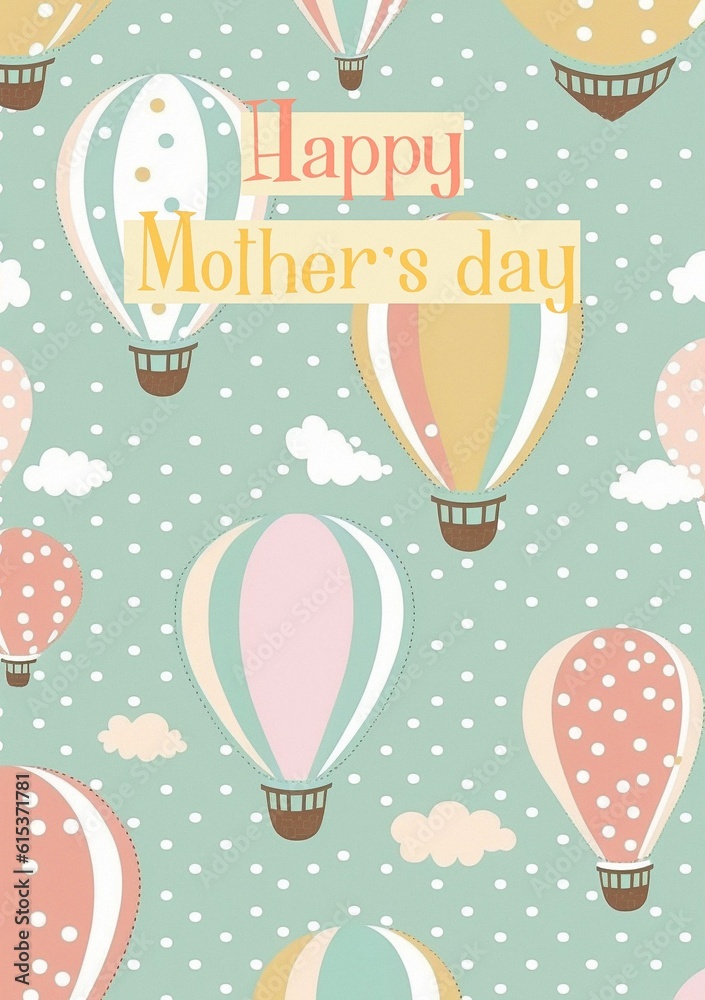 Mother's Day Postcard Design A5 Created with Generative AI Tools Mother's Day Postcard Design A5 Created with Generative AI Tools