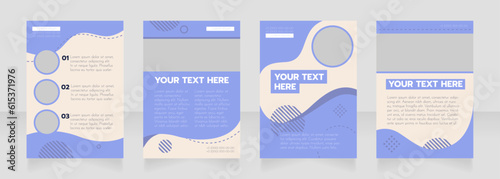 Marine engineering blank brochure layout design. Industry info. Vertical poster template set with empty copy space for text. Premade corporate reports collection. Editable flyer paper pages