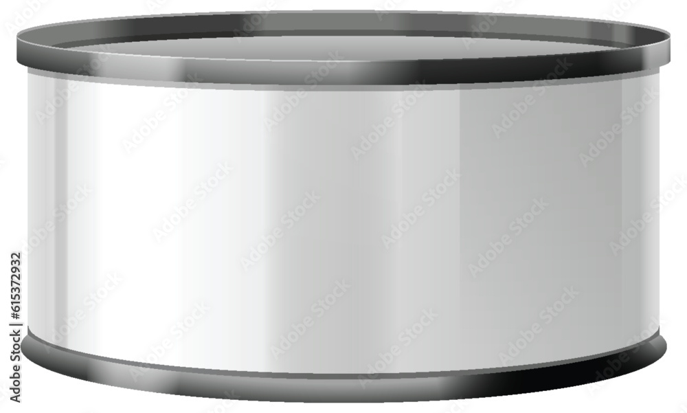 Blank Tin Can Template for Label Design Blank Tin Can Template for Label Design