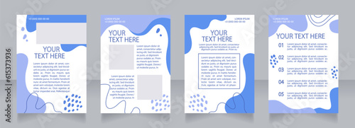 Pet grooming promotion blank brochure layout design. Animal service. Vertical poster template set with empty copy space for text. Premade corporate reports collection. Editable flyer paper pages