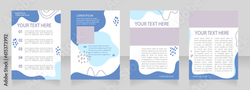 High tech business innovations blank brochure layout design. E commerce. Vertical poster template set with empty copy space for text. Premade corporate reports collection. Editable flyer paper pages