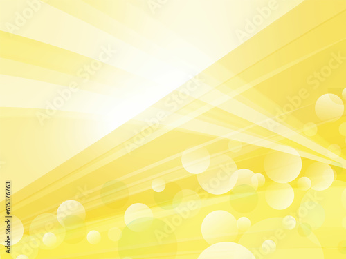 波しぶきとシャープな波模様が綺麗なアブストラクト背景_イエロー