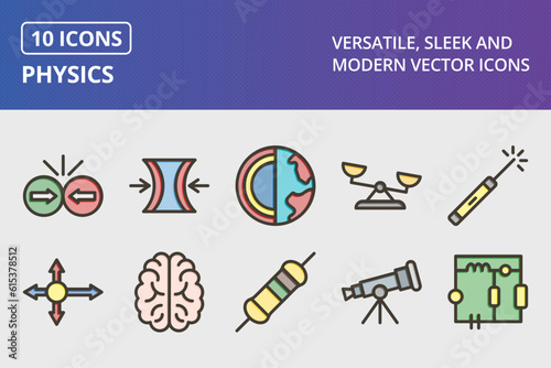 Vector Physics Icon Set
