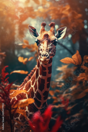 Background of Giraffe , Background Wallpaper, Desktop Wallpaper , Generative Ai © Moon Art Pic