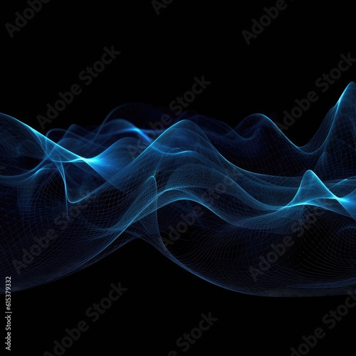 blue technology curve background