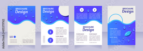 Fat products consumption results blank brochure layout design. Vertical poster template set with empty copy space for text. Premade corporate reports collection. Editable flyer paper pages