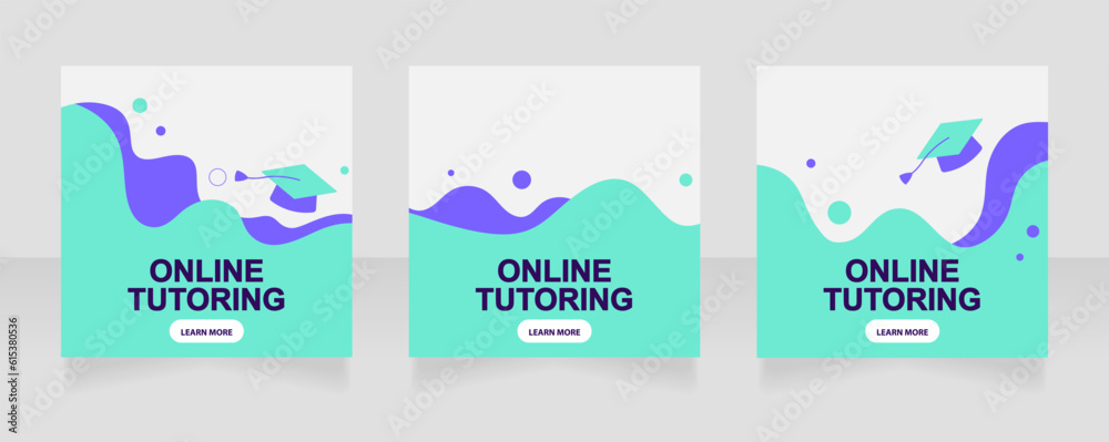 Mathematics online tutor web banner design template. Vector flyer with text space. Advertising placard with customized copyspace. Promotional printable poster for advertising. Graphic layout