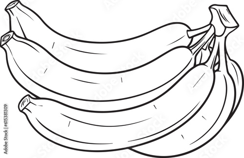 educational illustrations for kids,coloring pages,banana drawing coloring page ready to print,iso size