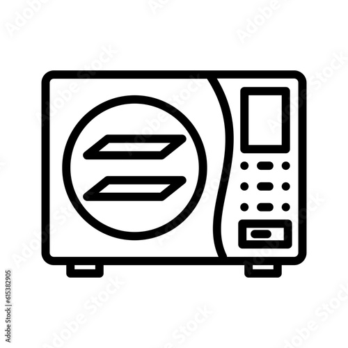 Black line icon for Autoclave