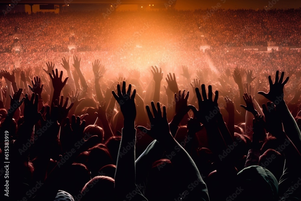Group of fans are cheering for their team victory Generative AI Group of fans are cheering for their team victory Generative AI