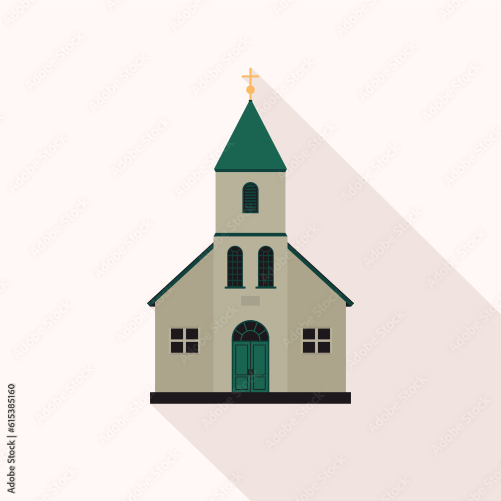 Church Vector Illustration flat design