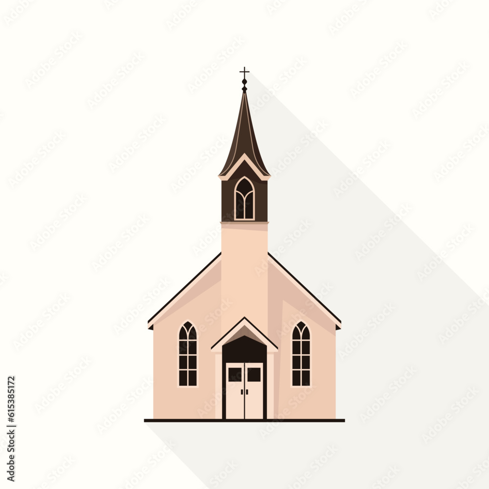 Church Vector Illustration flat design Church Vector Illustration flat design