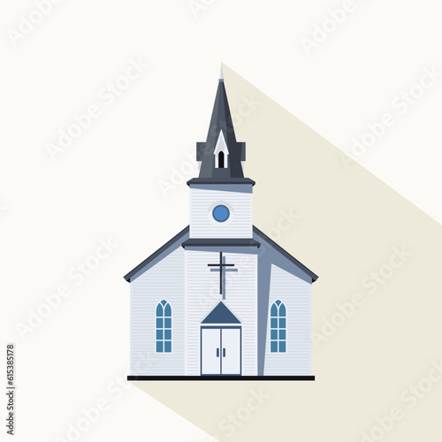 Church Vector Illustration flat design