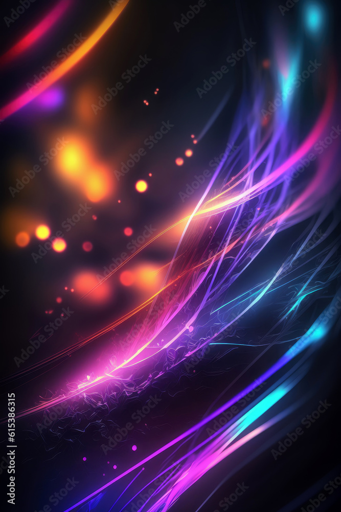 Color light trail background material Color light trail background material