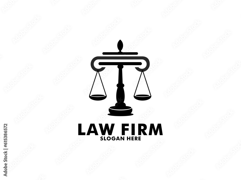 Law Firm Logo, Lawyer logo with creative law element Law Firm Logo, Lawyer logo with creative law element