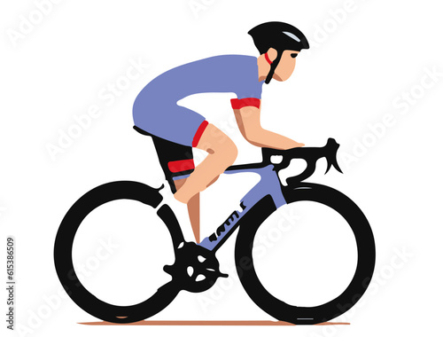 person riding a bike