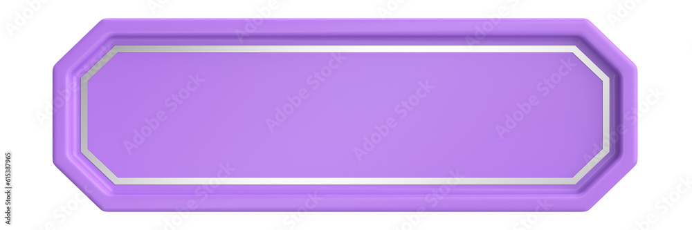 Obraz premium 3D button. Empty button. 3D illustration.