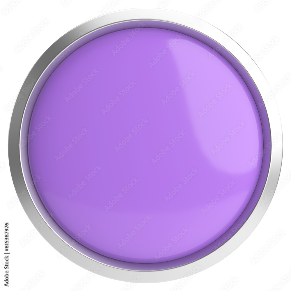 3D circle button. Empty button. 3D illustration. 3D circle button. Empty button. 3D illustration.