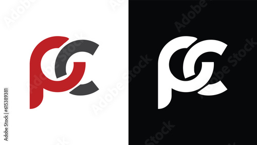 PC LOGO, Pc letter mark logo, pc monogram logo, symbol, icon, design, logo, vector