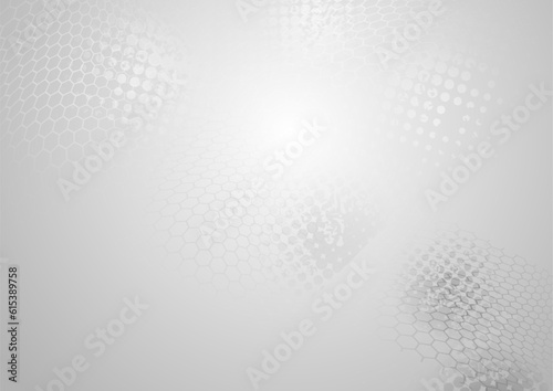 Grey grunge halftones abstract textural background. Vector design