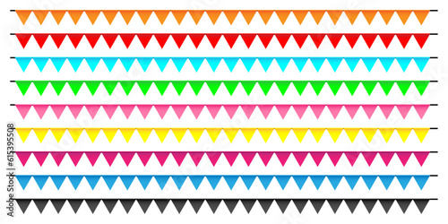 Colorful Bunting Flag Garlands For Carnival