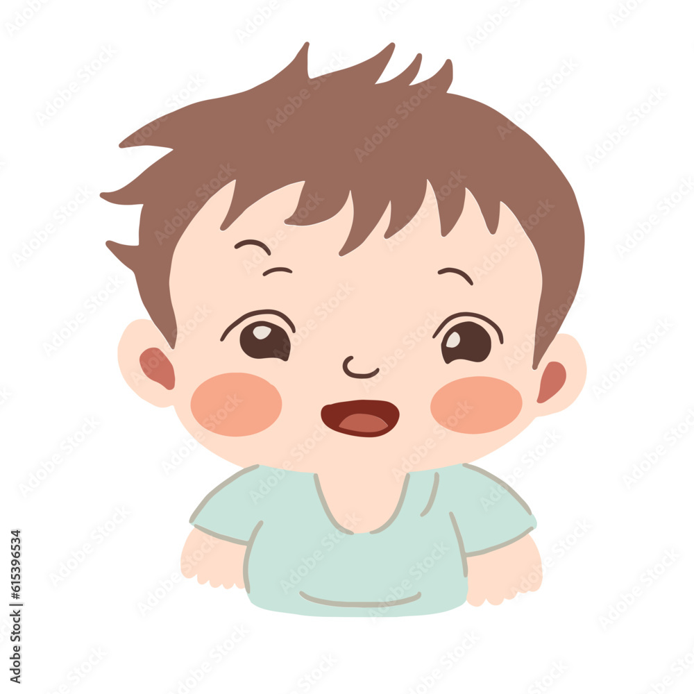 Cute Baby Face Illustration Cute Baby Face Illustration