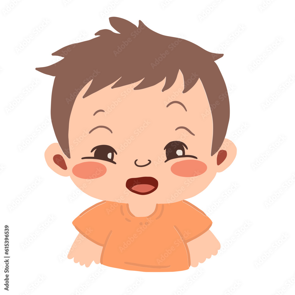 Cute Baby Face Illustration Cute Baby Face Illustration