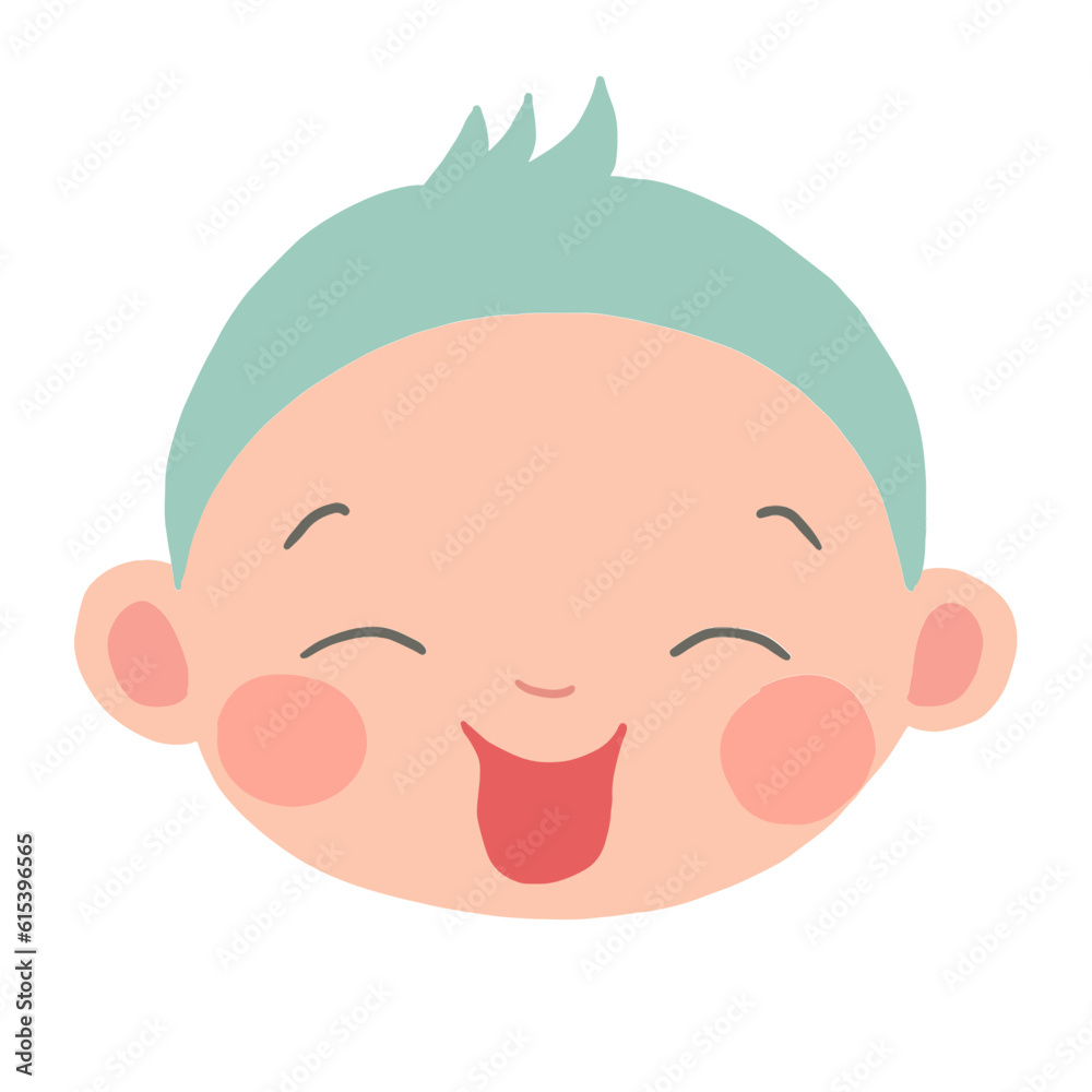 Cute Baby Face Illustration Cute Baby Face Illustration
