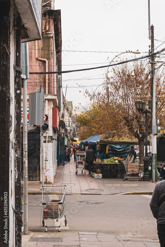 colorful street in valparaiso in Chile