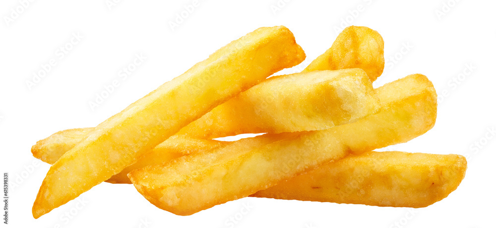 Delicious potato fries cut out Delicious potato fries cut out