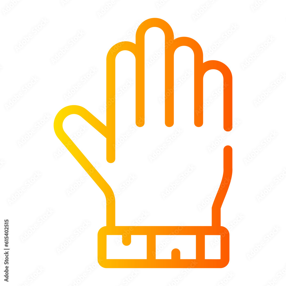 protective gloves gradient icon protective gloves gradient icon