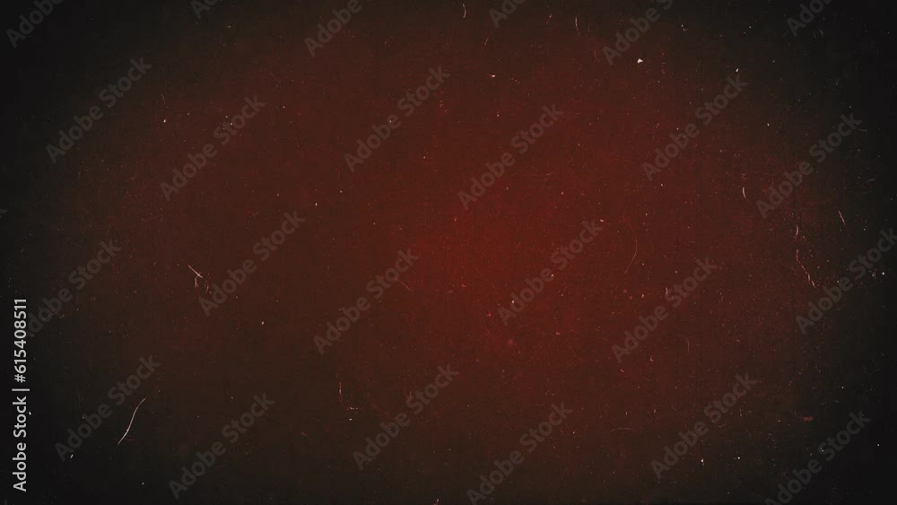 Horror Movie Red Grunge Background/ 4k animation of a graphic empty vintage red background with spooky grunge texture effects and noise overlays for horror and halloween movies