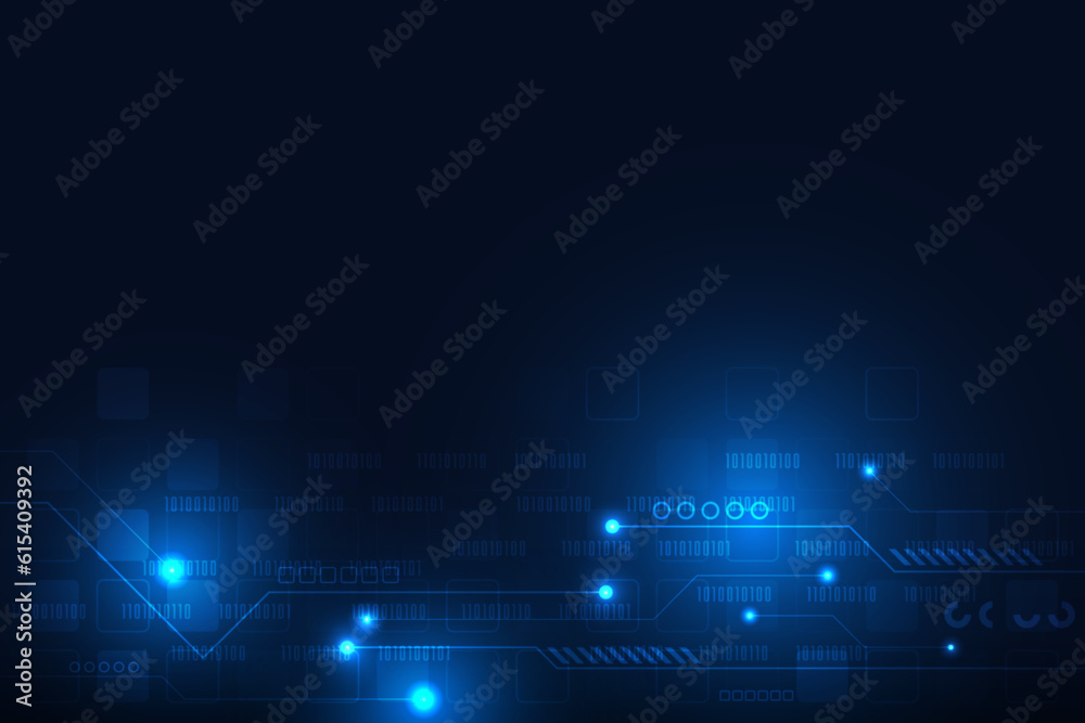 Obraz premium Vector circuit abstract technology background. Hitech digital concept.