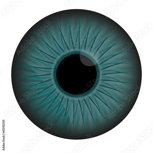 eye in blue